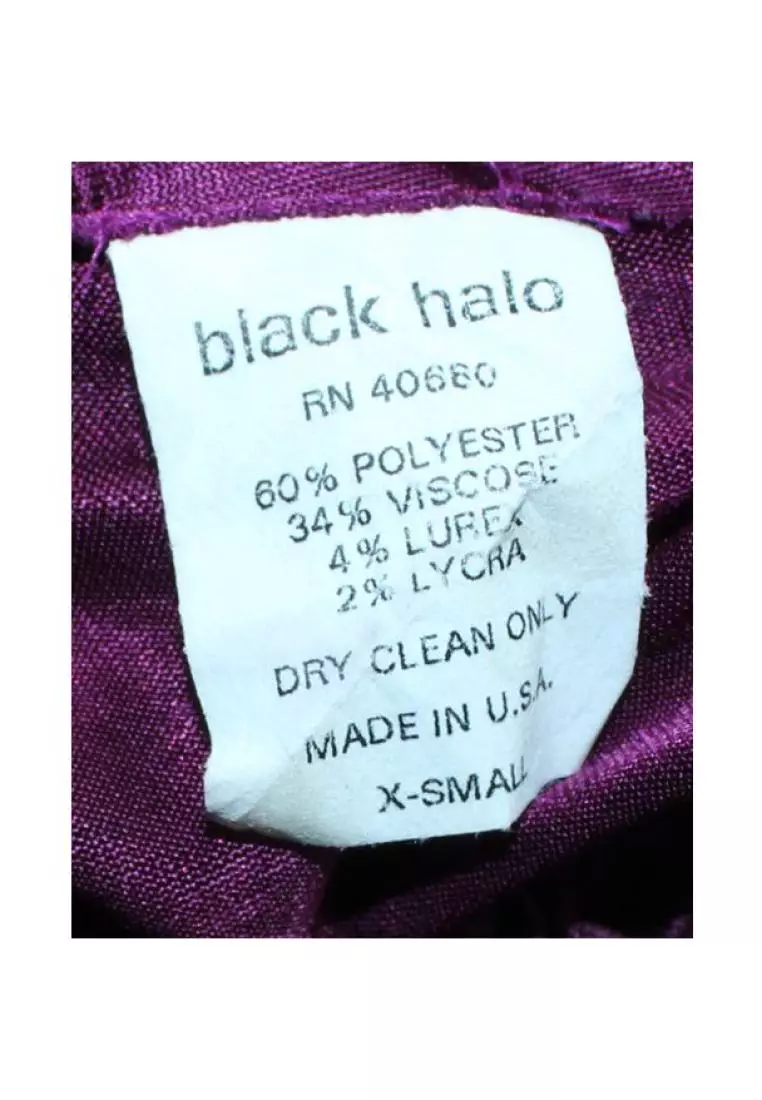Black Halo Pre Loved BLACK HALO Dark Purple Top 2024 Buy Black