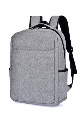 korean simple design ipad laptop bag casual business backpack 549 grey