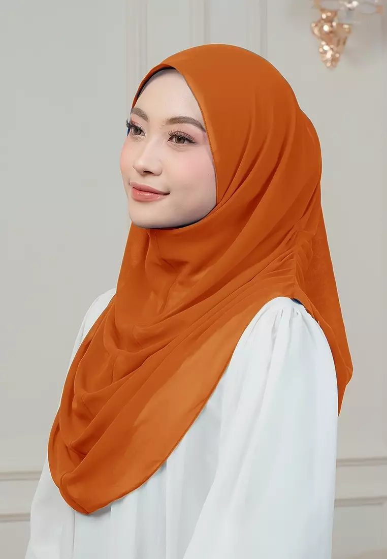 HIJAB INSTAN AURORA - DUSTY BRICK