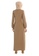 Modanisa beige Tavin by Modanisa Crew neck Unlined Modest Dress E7445AA68CC4F2GS_4