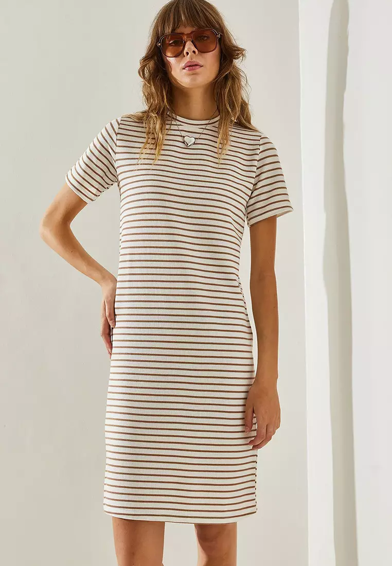 Women's Striped Seersucker Dress 60251344