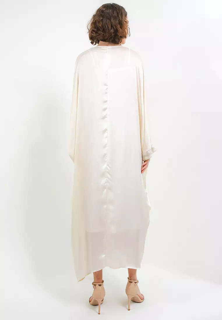 Ethnic Beaded Silky Kaftan