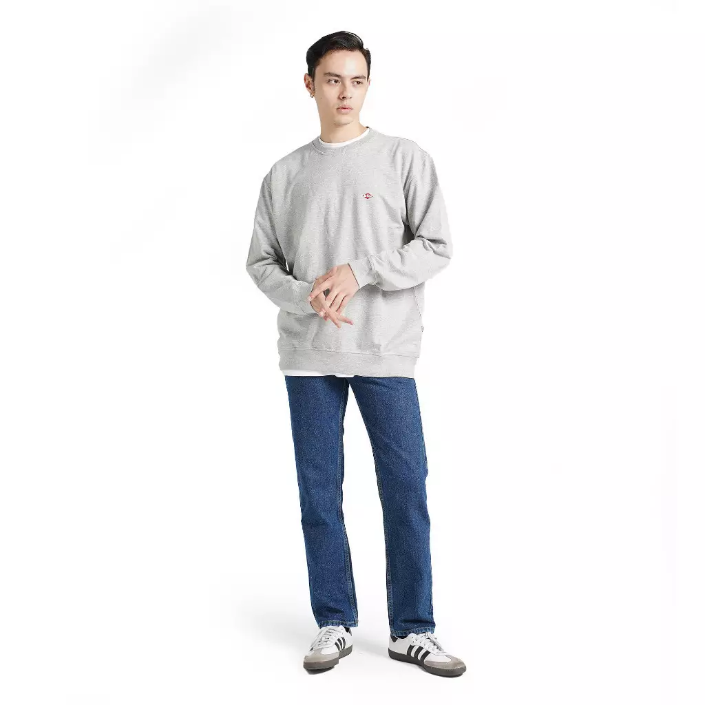 Lee Cooper Sweater Small Logo Retro Misty 71