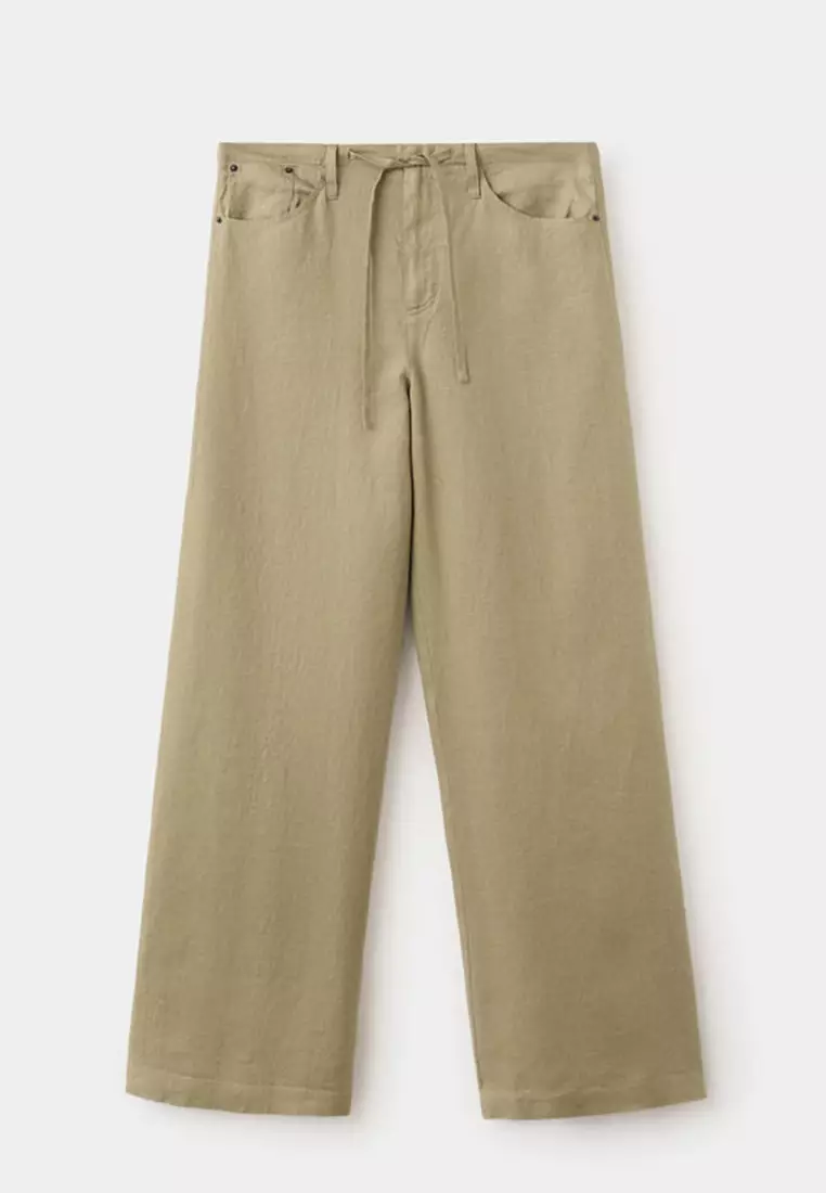 Bow Linen Trousers