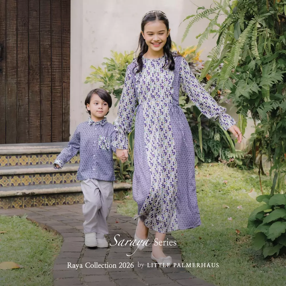 Little Palmerhaus - Baju Lebaran 2026 - Saraya Boy Attire Set (Setelan Baju Koko Anak Usia 1-6 Tahun) Teal Green