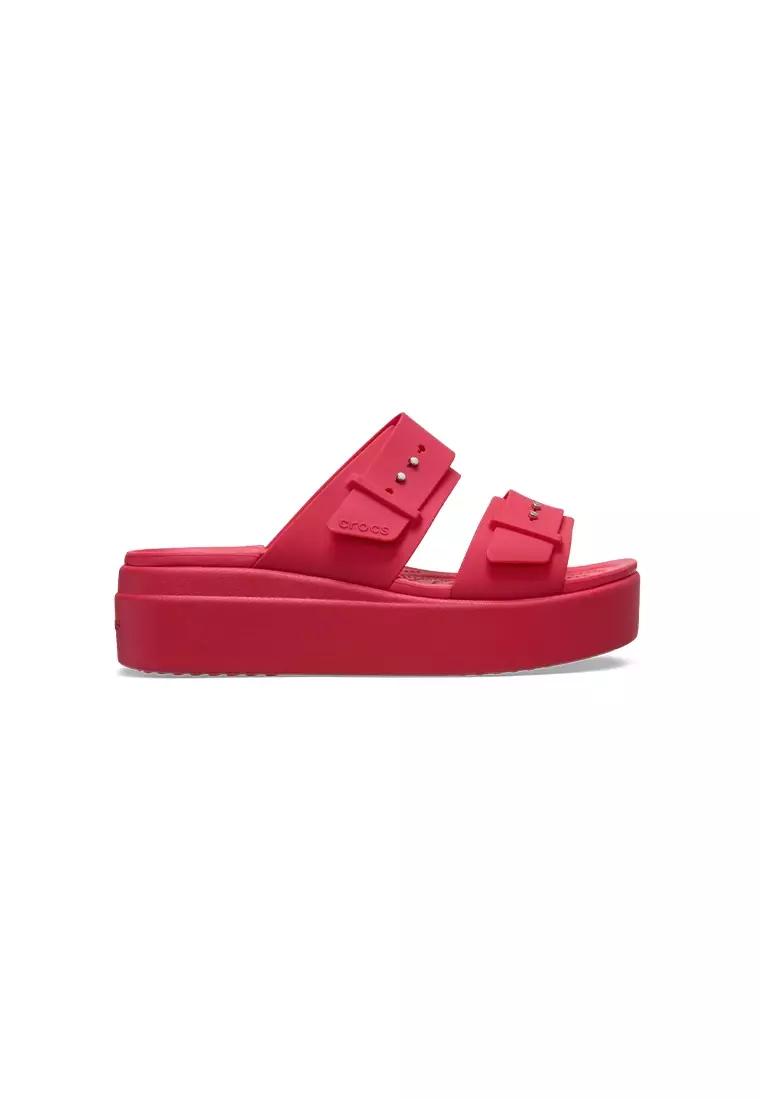 Women's Brooklyn Buckle Low Wedge In Digital Raspberry