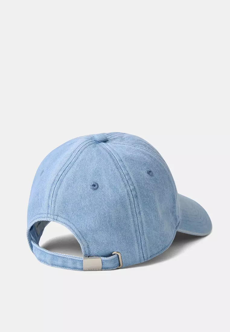 Monologo Embroidery Denim Baseball Cap - Calvin Klein Accessories