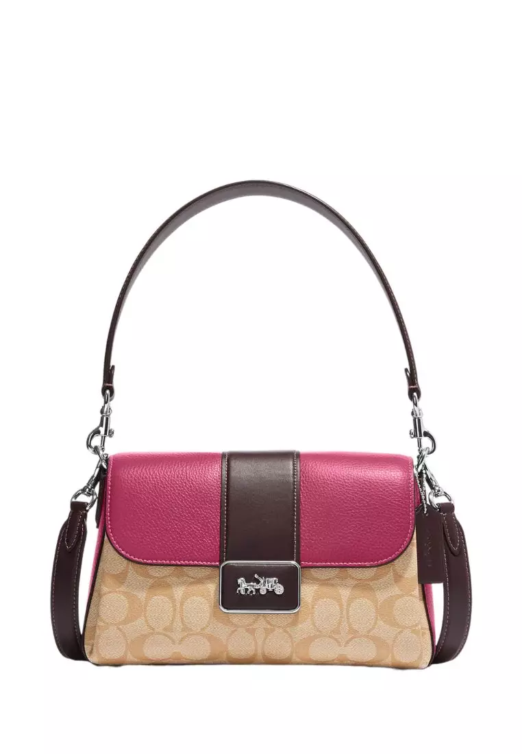 Jual Coach Mini Rowan Crossbody In Colorblock Sandy Beige Multi Original  2023