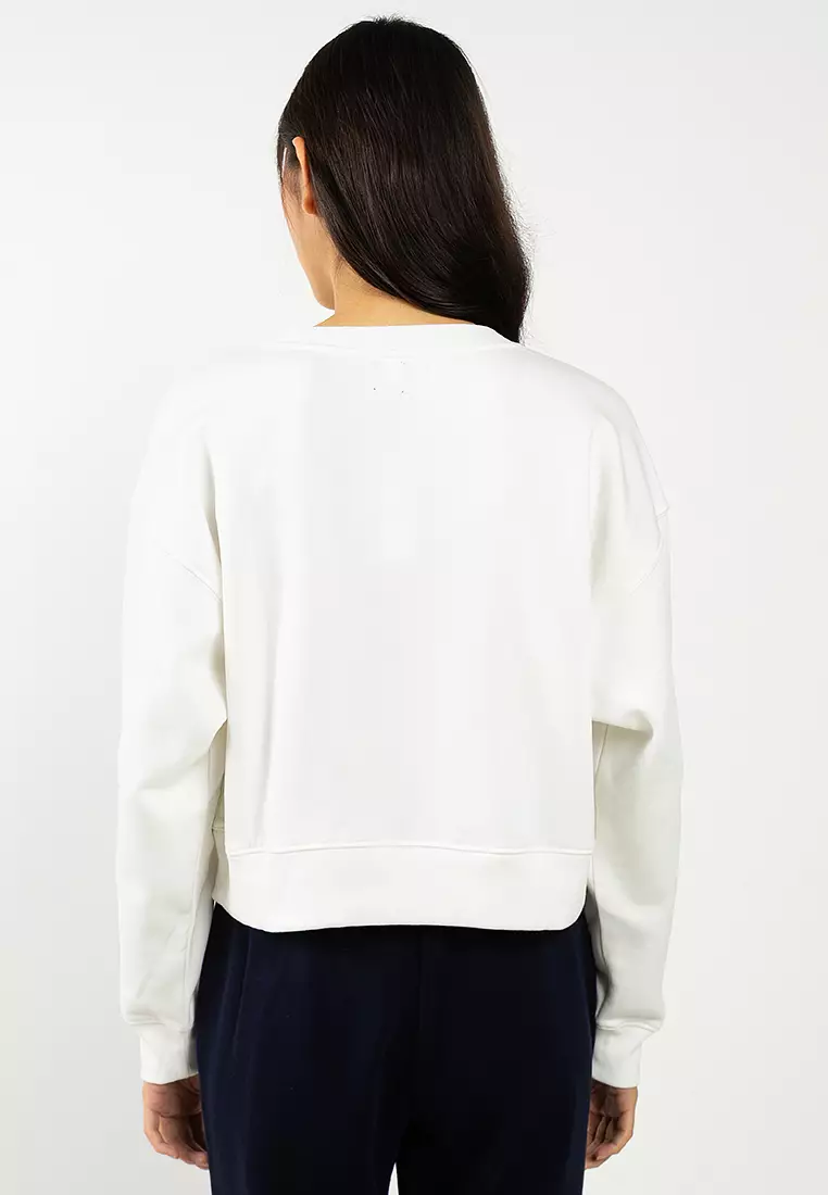 Logo Abbreviation Wedge Popover Sweatshirt