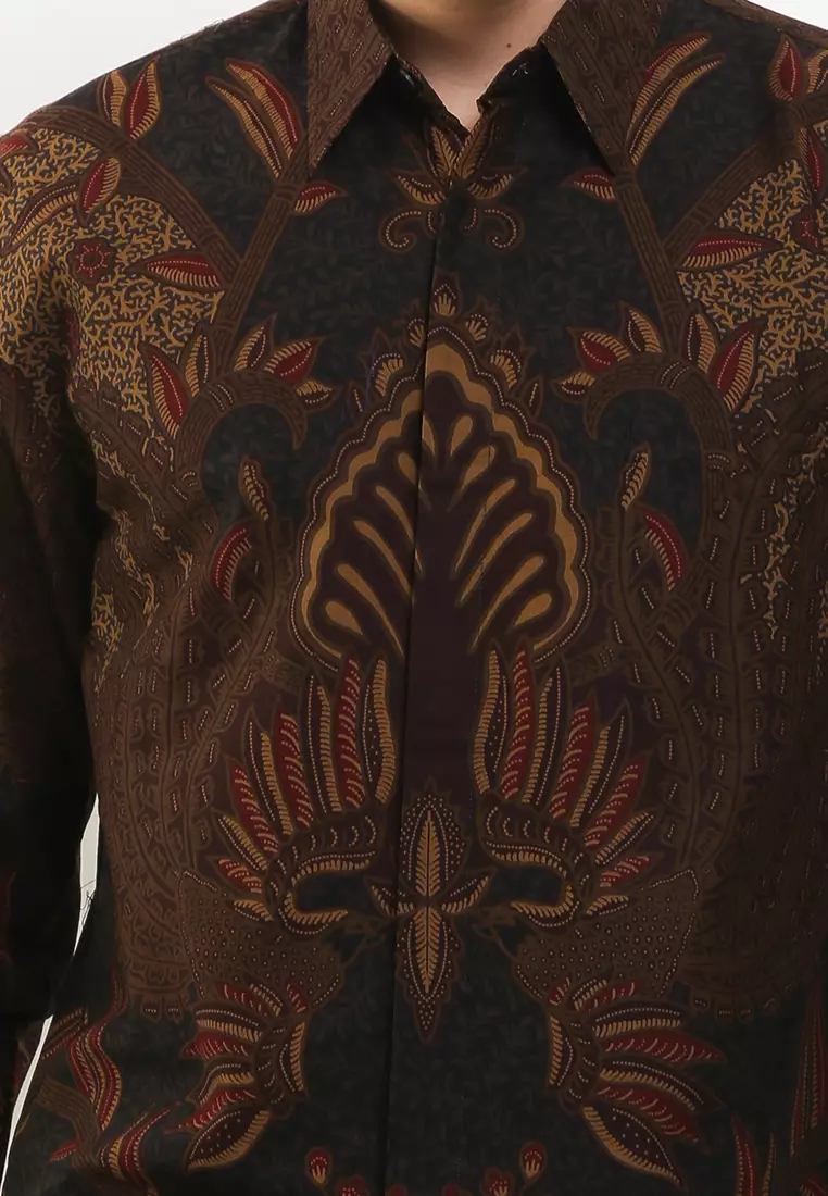 BATIK TALENTA EXCLUSIVE Lengan panjang MOTIF BUNGGA BAMBU 1