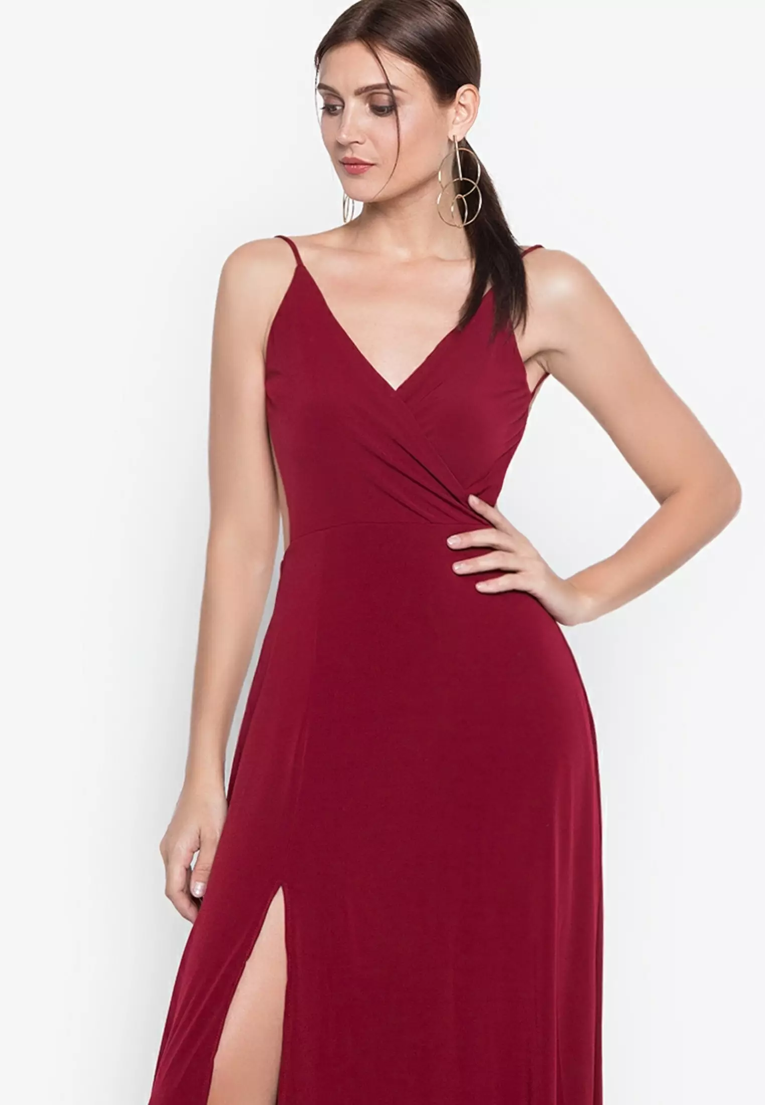 Monica Wrapped Backless Maxi Dress