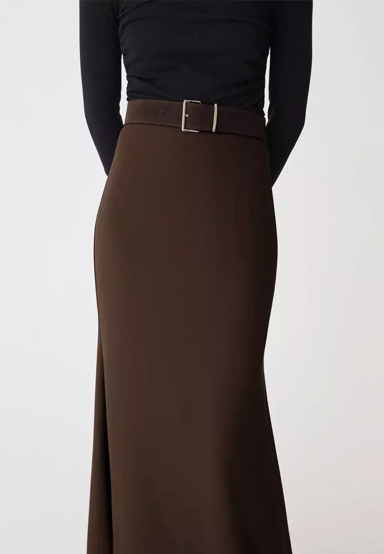 Caris Flared Maxi Skirt