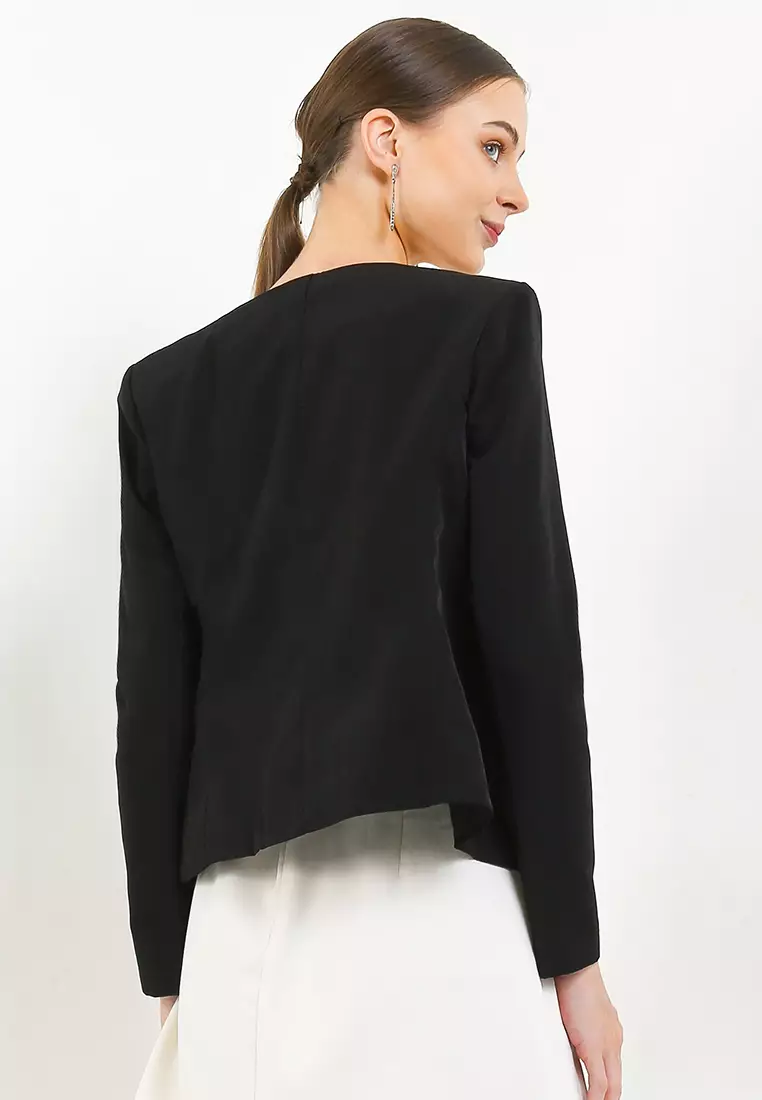 Classic Blazer with Outer Pocket