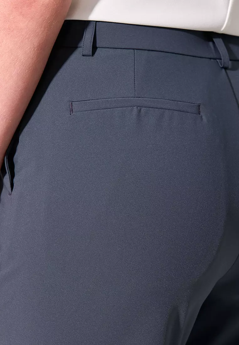 Ink Grey High Stretch Slim Fit Trousers