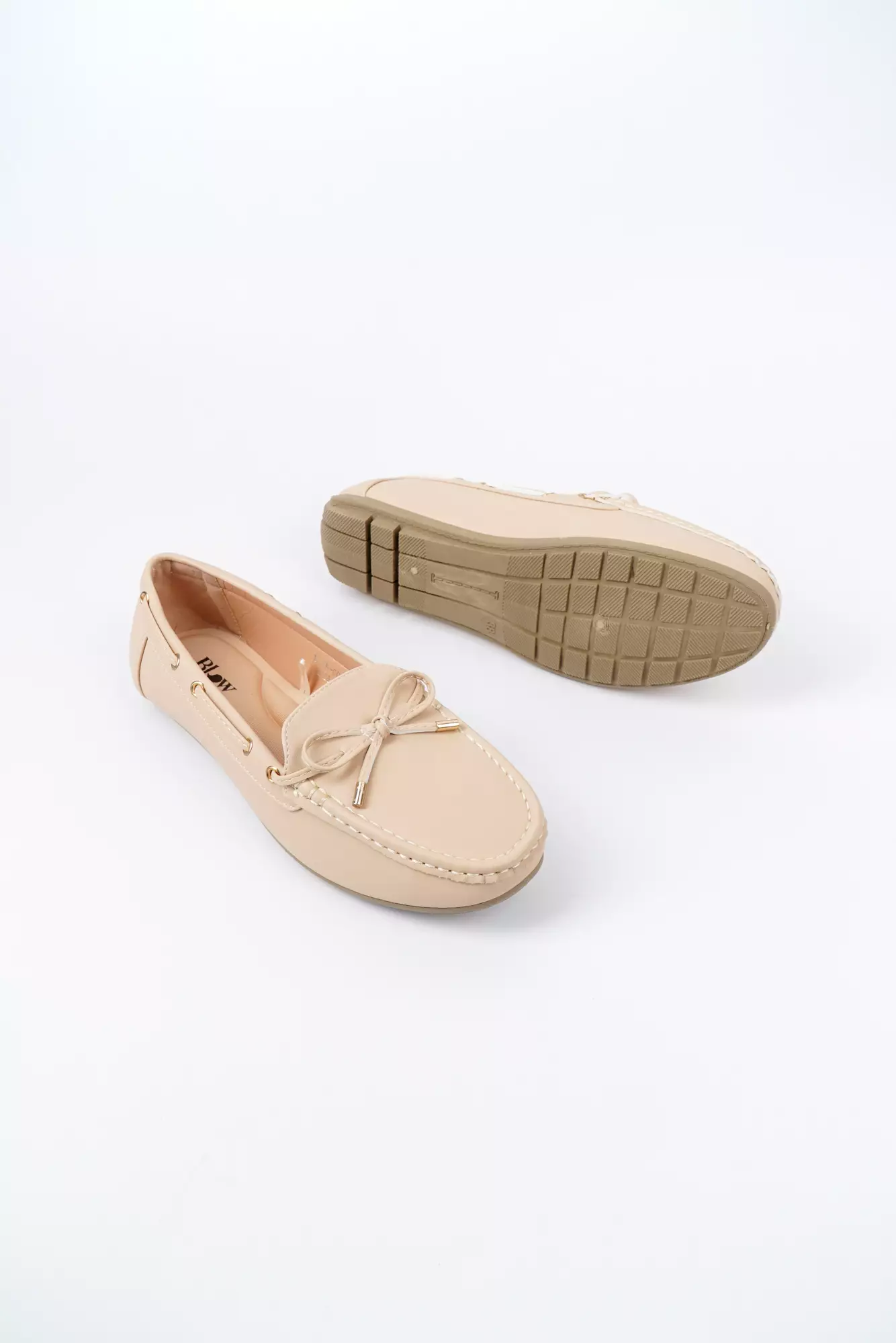 Blow BLWF 0013 Alma Moccasin Flats Shoes Wanita Sepatu Hitam Balet Women Shoes