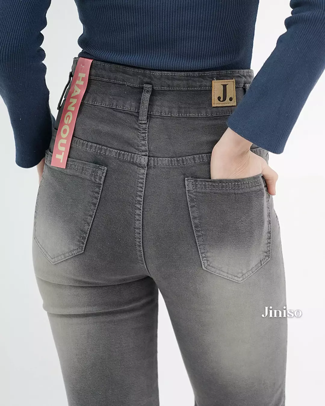 Ultra Highwaist Cutbray Stretch Jeans 616 HANGOUT
