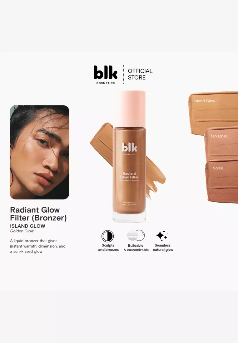 Discount on blk cosmetics  shoes - SKU: radiant glow filter bronzer - island glow