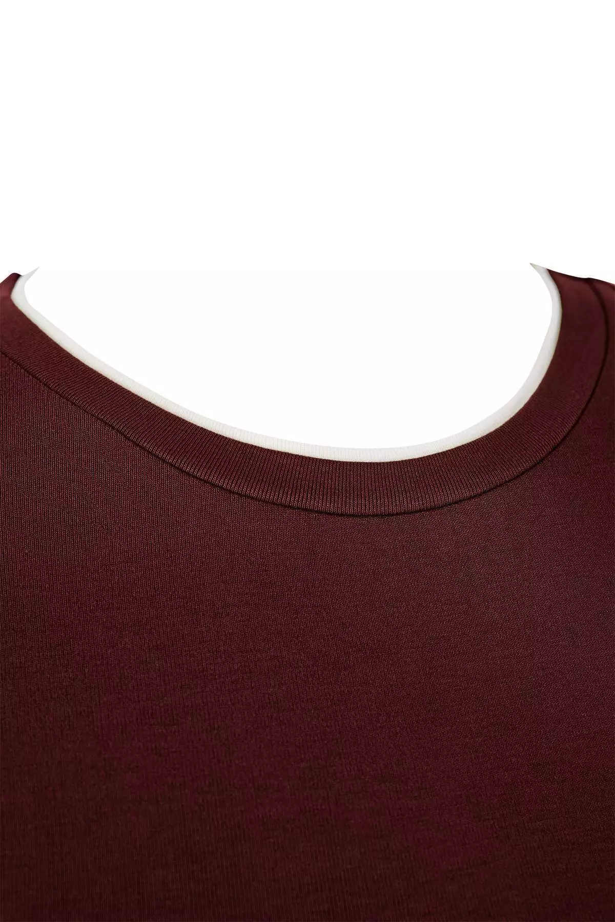 Wardrobe Essentials Brown Collar Piped Detail Soft Keys Knitted Blouse Tbbss26Af00025