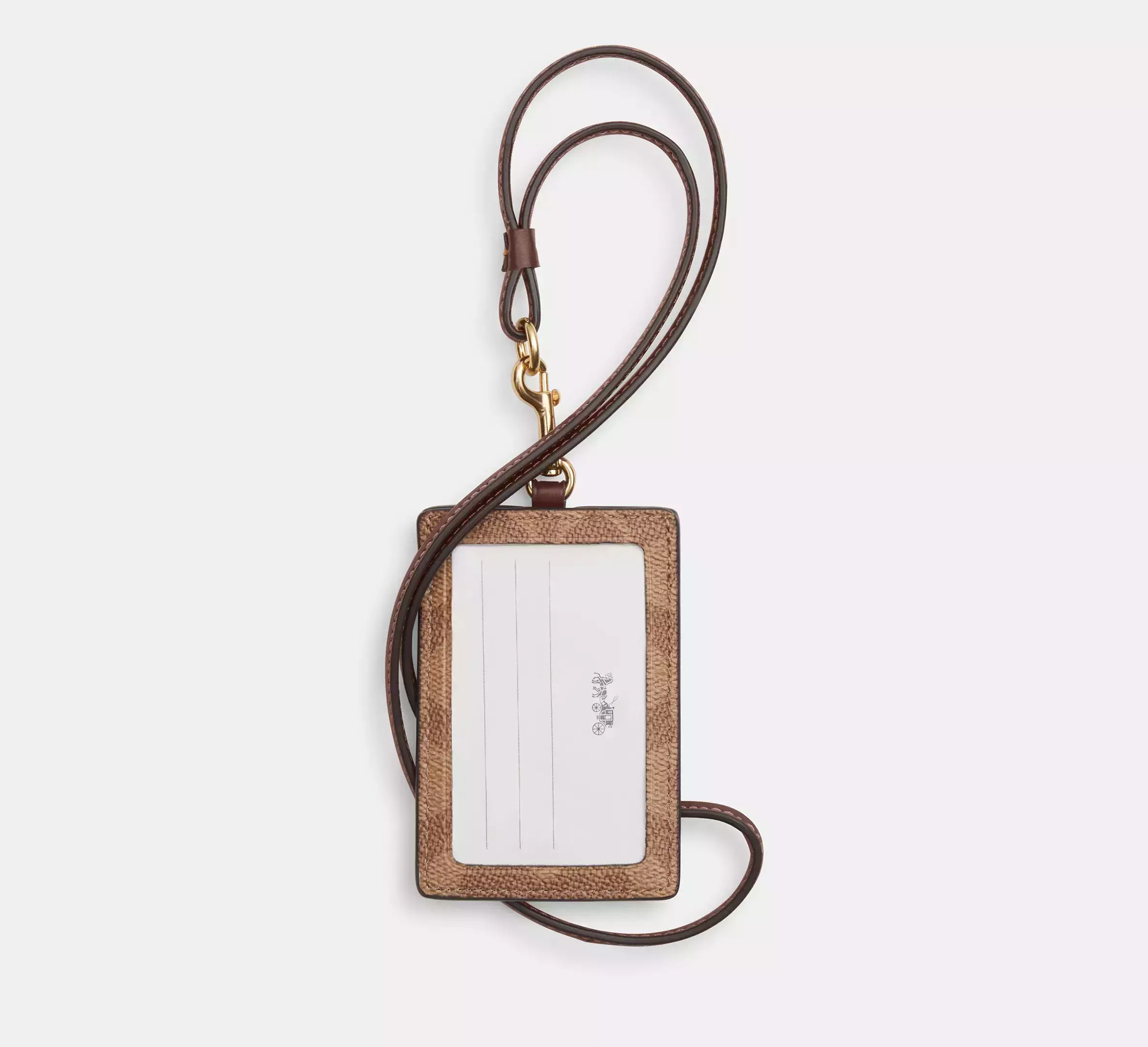 COACH Id Lanyard Tan Brown