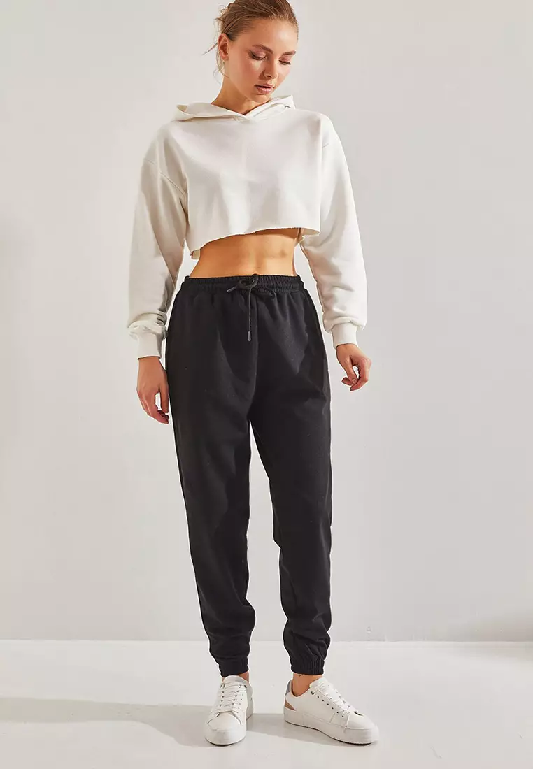 Women's Two Thread Cuff And Elastic Waist Sweatpants