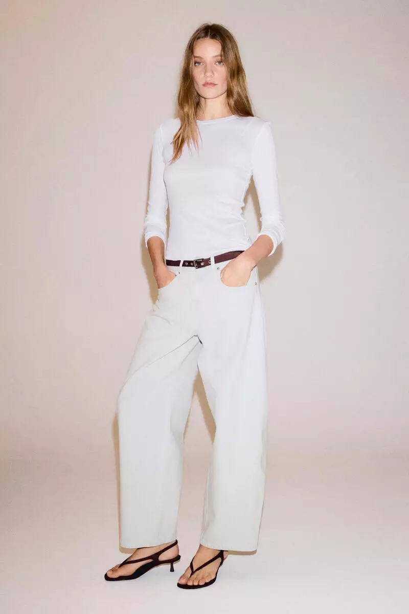 Barrel Regular Waist Ankle Jeans