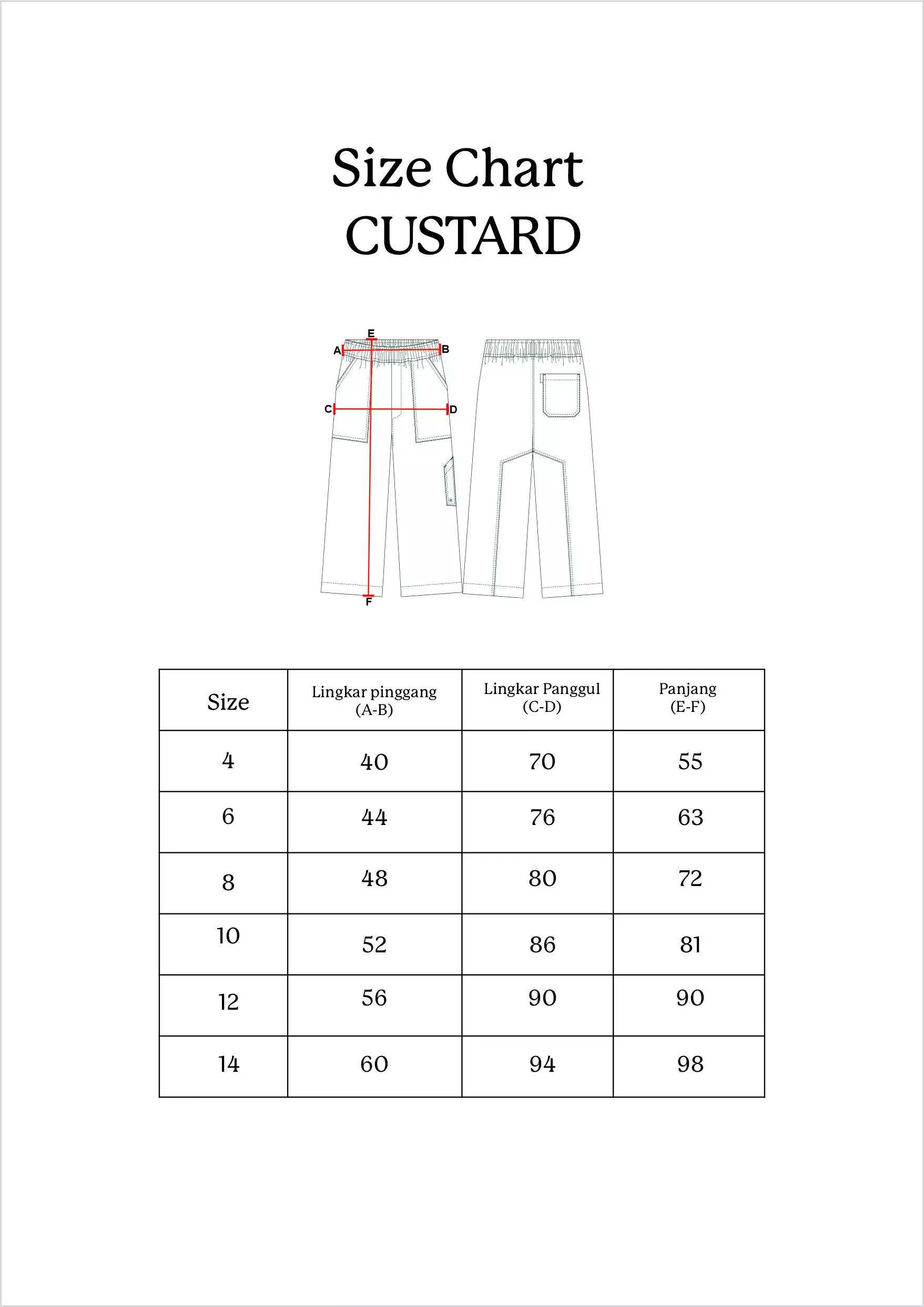 Pito Dito Girl Custard Celana Panjang Katun Anak Latte