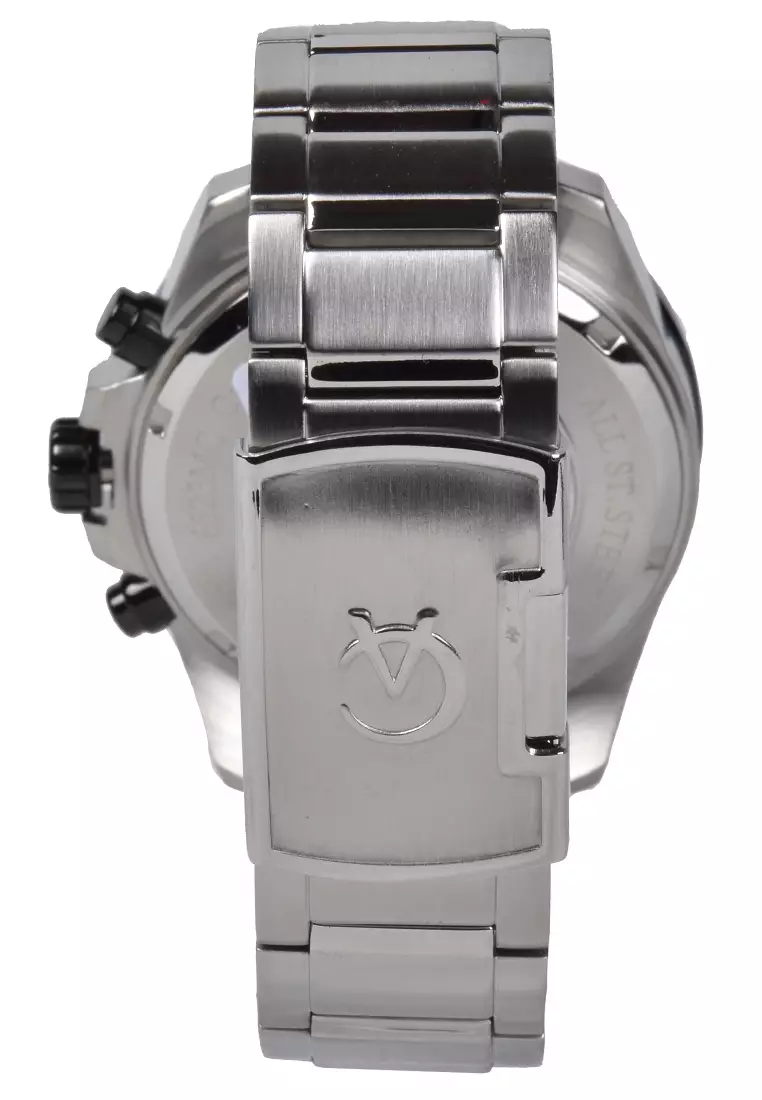 Alexandre Christie - Chronograph Watch - Silver - Stainless Steel Bracelet - 6523MCBTBBA