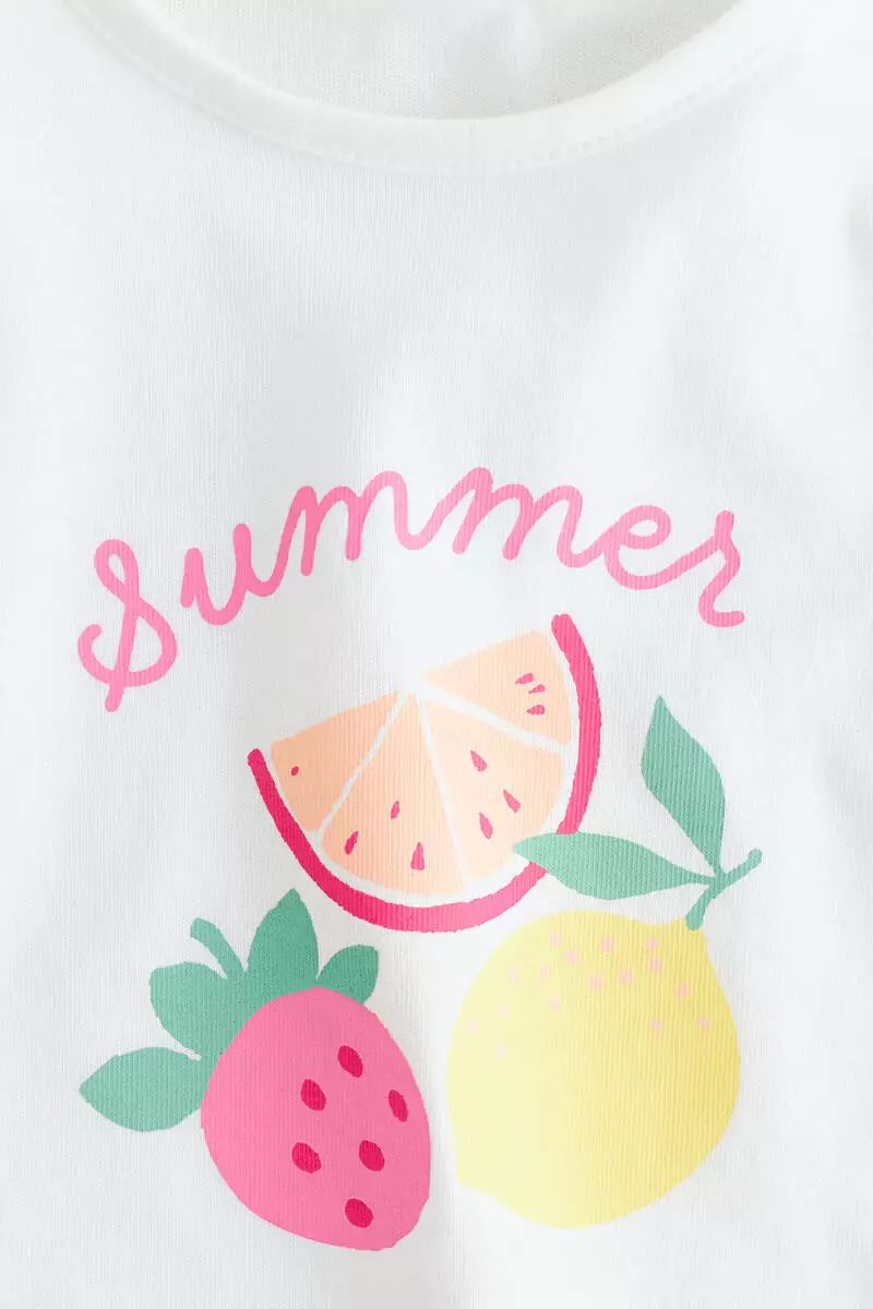 Printed cotton top