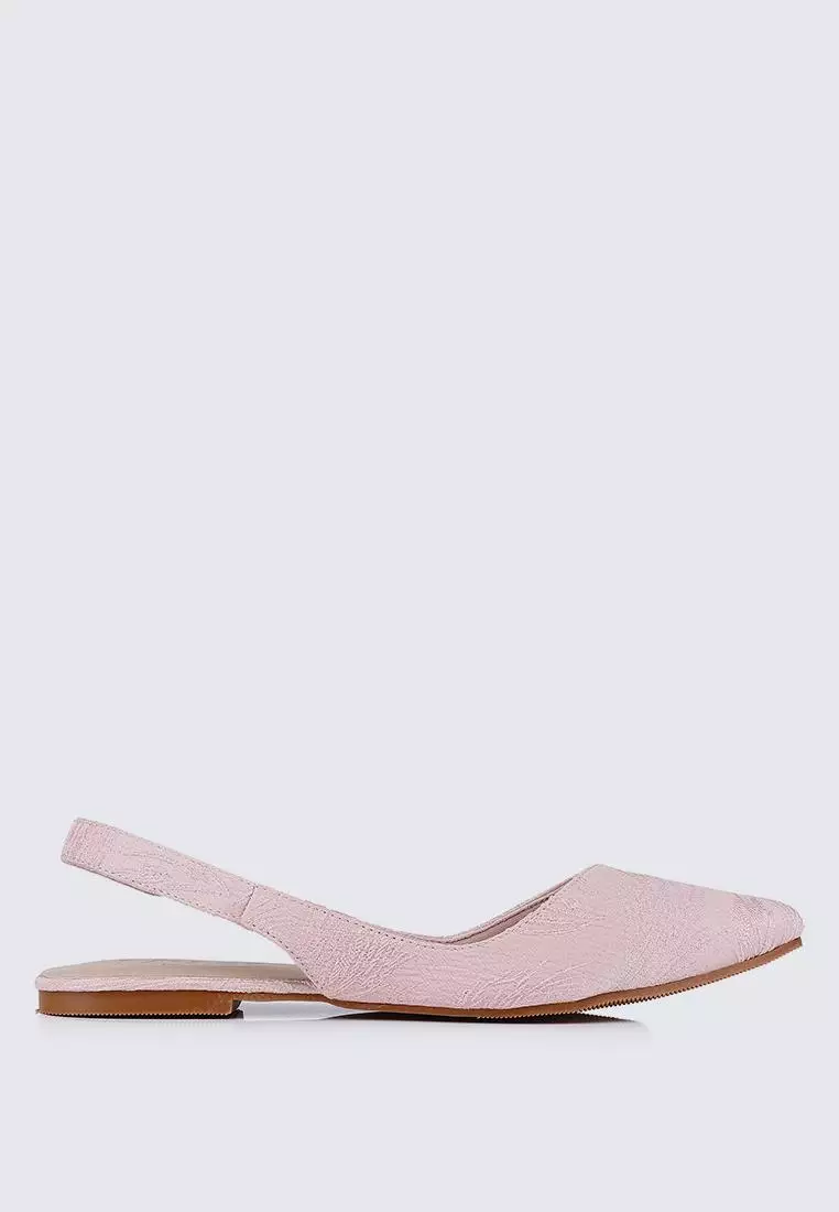 Discount on My Ballerine  shoes - SKU: My Ballerine Kate Floral Comfy Ballerina In Blush