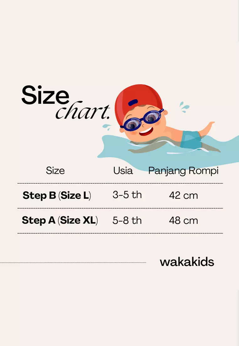 Wakakids Pelampung Renang Rompi Anak Swim Vest Venrc Orange