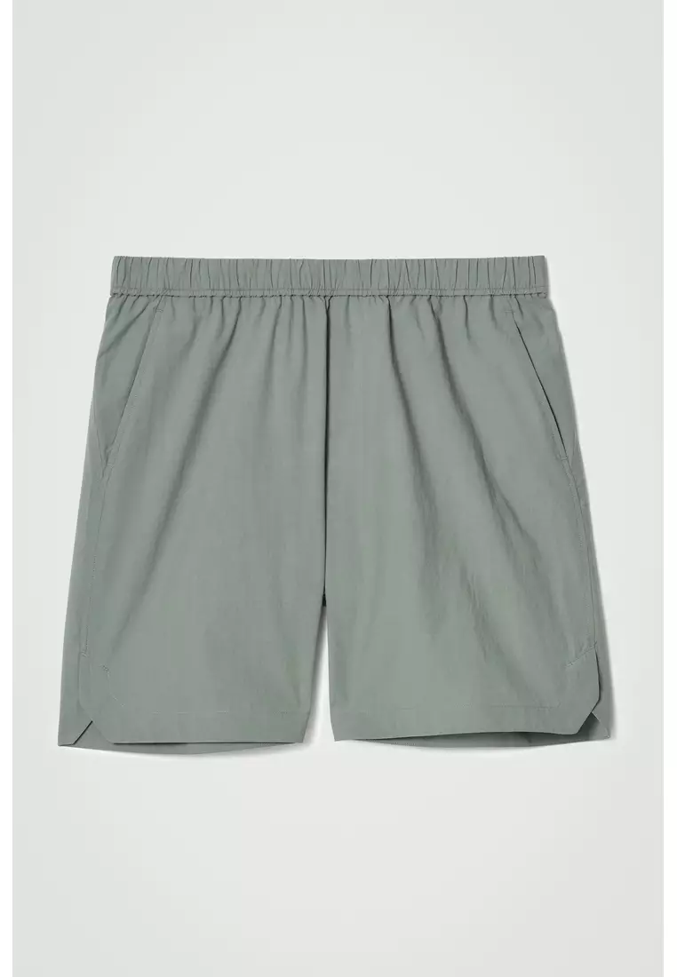 PIMA COTTON ELASTICATED SHORTS