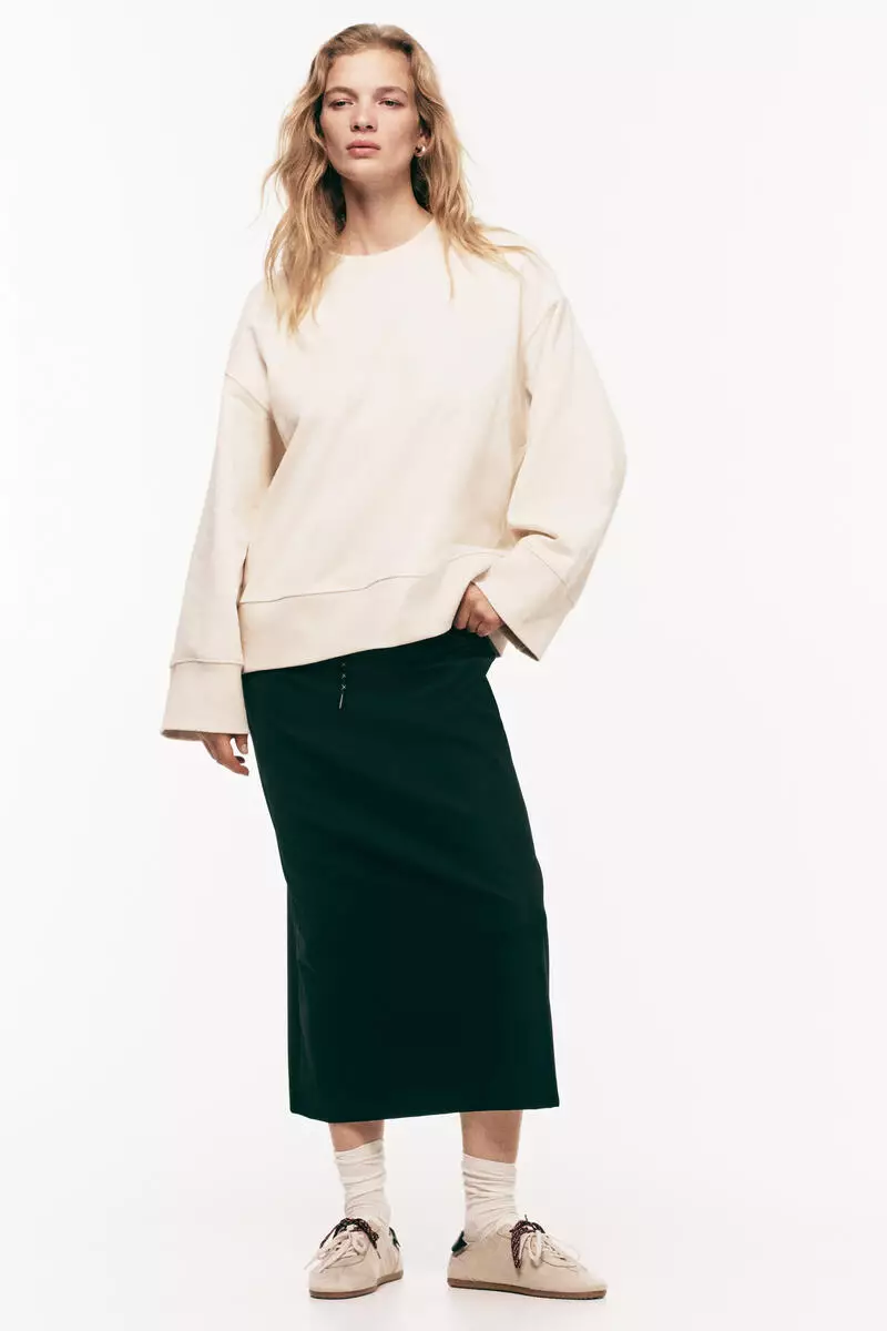 Oversized cotton sweatshirt