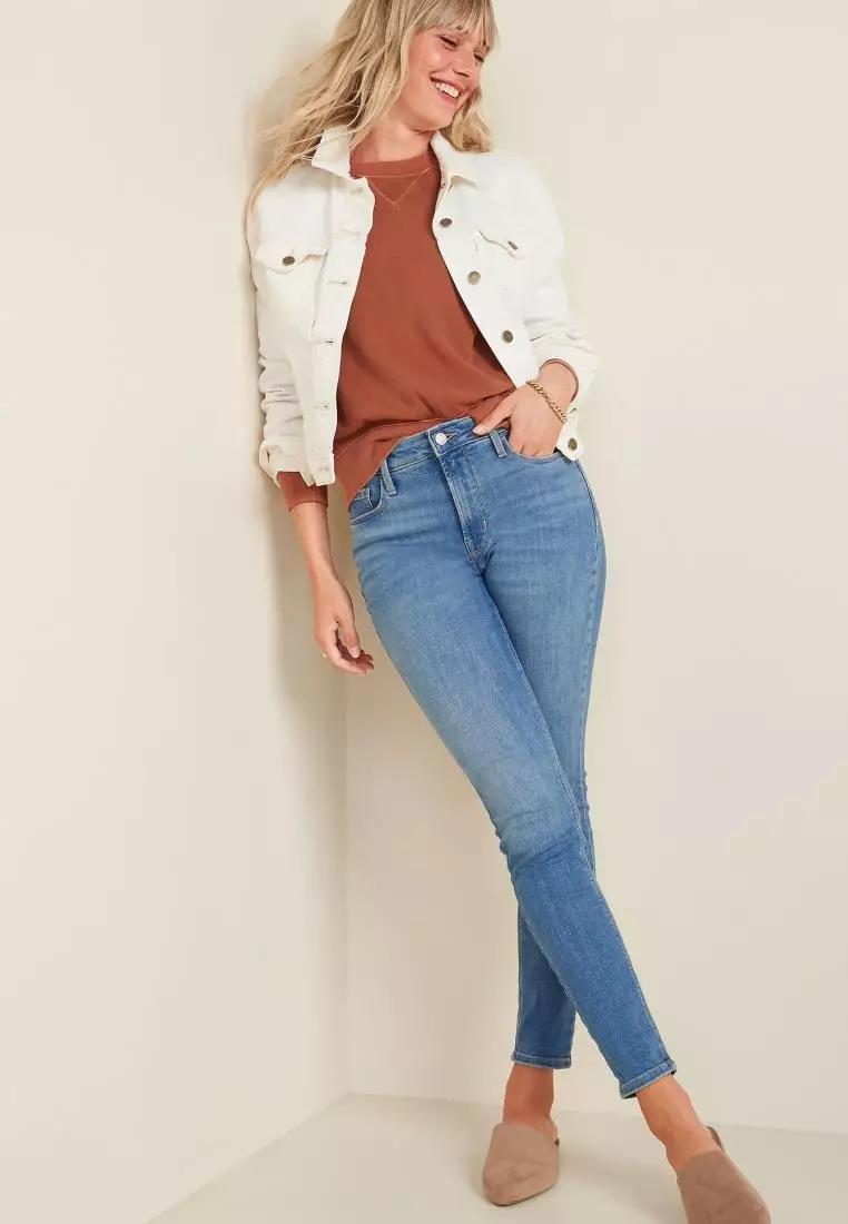 High-Waisted Rockstar Super Skinny Jeans for Women