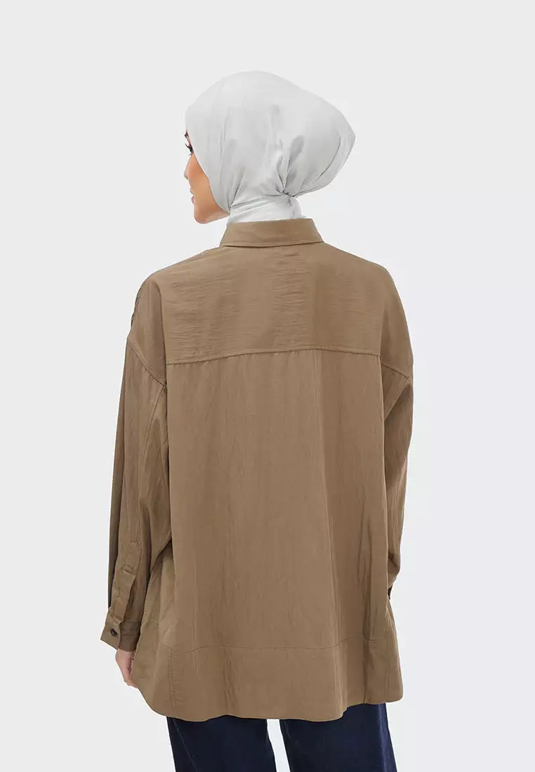 Ria Miranda Dark Olive Adina Shirt