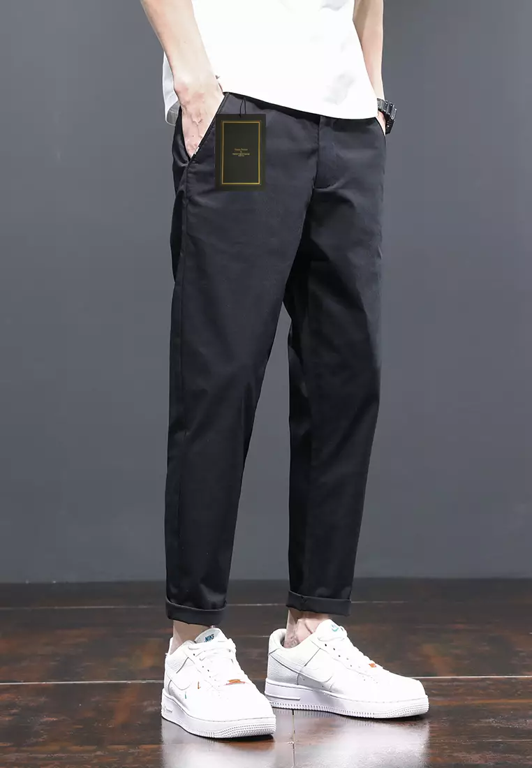 Ice Silk Feeling Cropped Pants AY-L808