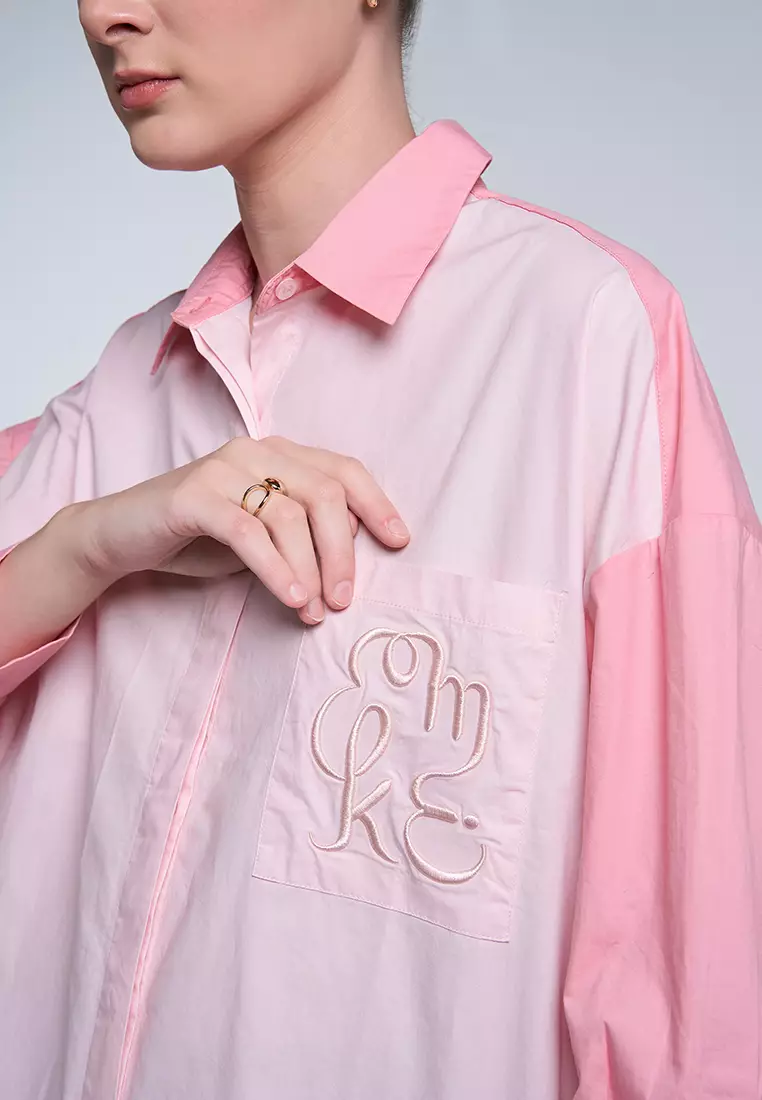 Kami Gale Top Plain Baby Pink