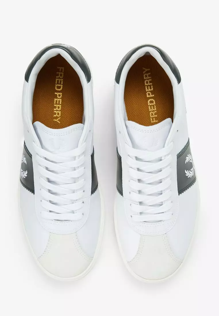 Buy Fred Perry Fred Perry B9314W B4 LEATHER SUEDE SHOES (WHITE) 2026 ...