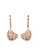Her Jewellery gold Mesh Heart Earrings (Rose Gold) - Made with premium grade crystals from Austria 94015ACF5C2384GS_4