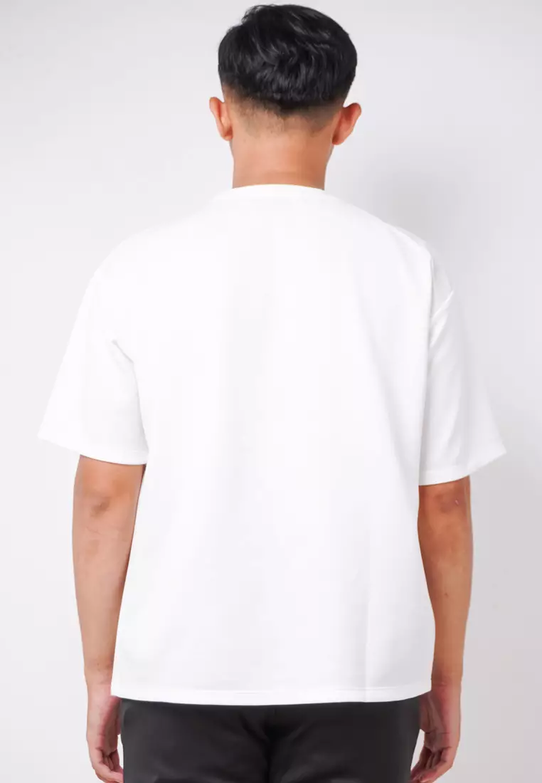 MTK74 Kaos Oversize Distro Pria THRDYCO Dance Putih