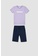 DeFacto purple Regular Fit Printed Short Sleeve Cotton T-Shirt and Shorts Set C056EKA8431648GS_4