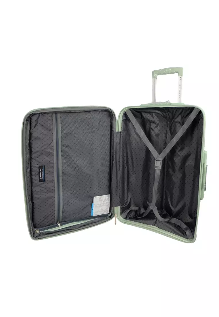 GIORDANO 20/24/28 PP EXPANDABLE &ANTI-THEFT TROLLEY CASE - GA2506-LIGHT GREEN