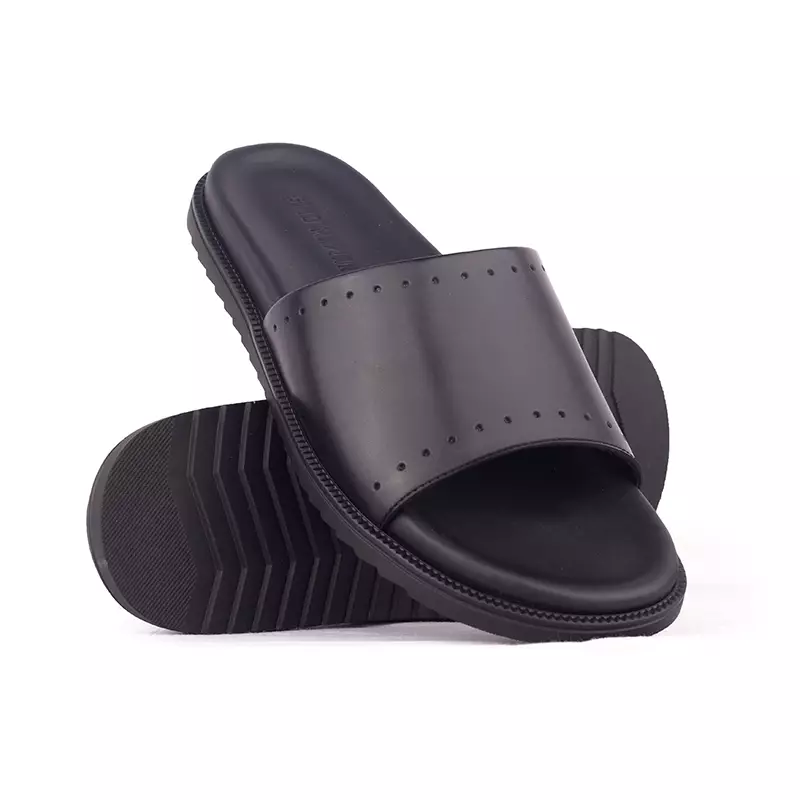 Sandal Kulit Pria Gino Mariani Hugo Black