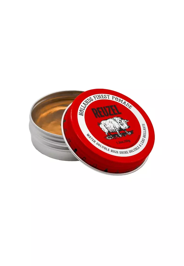 Reuzel New Packaging Hair Pomade Variation 3.38OZ/95G and 1.3OZ/35G - Red Water Soluble