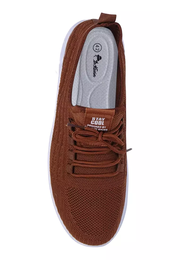 Dr. Kevin Sepatu Sport Pria Men Sneakers Sekolah Flyknit Tali 889-067