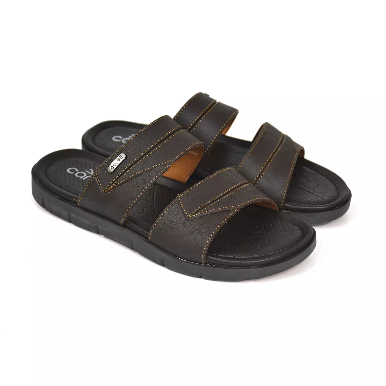 Carvil Sandal Pria Wolves-02 M Dark Brown