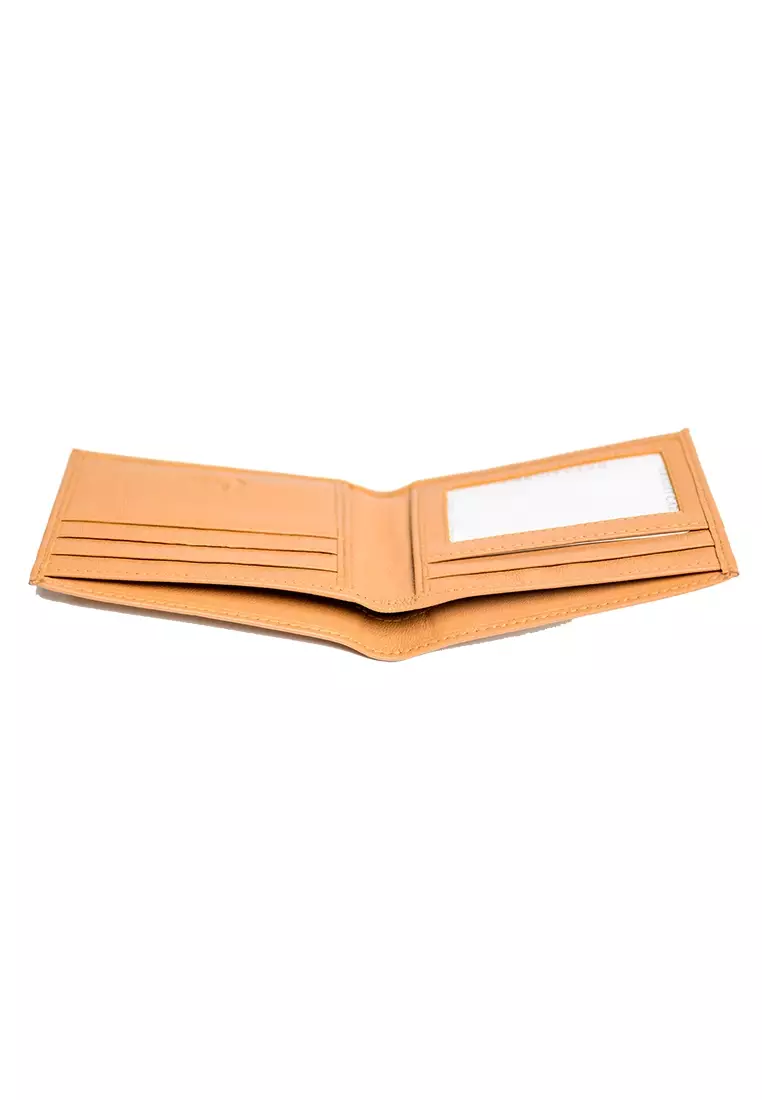 Men Lucky Wallet with no holes  - Full Grain Leather Wallet - Bifold Lucky Wallet - BROWN Wallet -3704 Oxhide