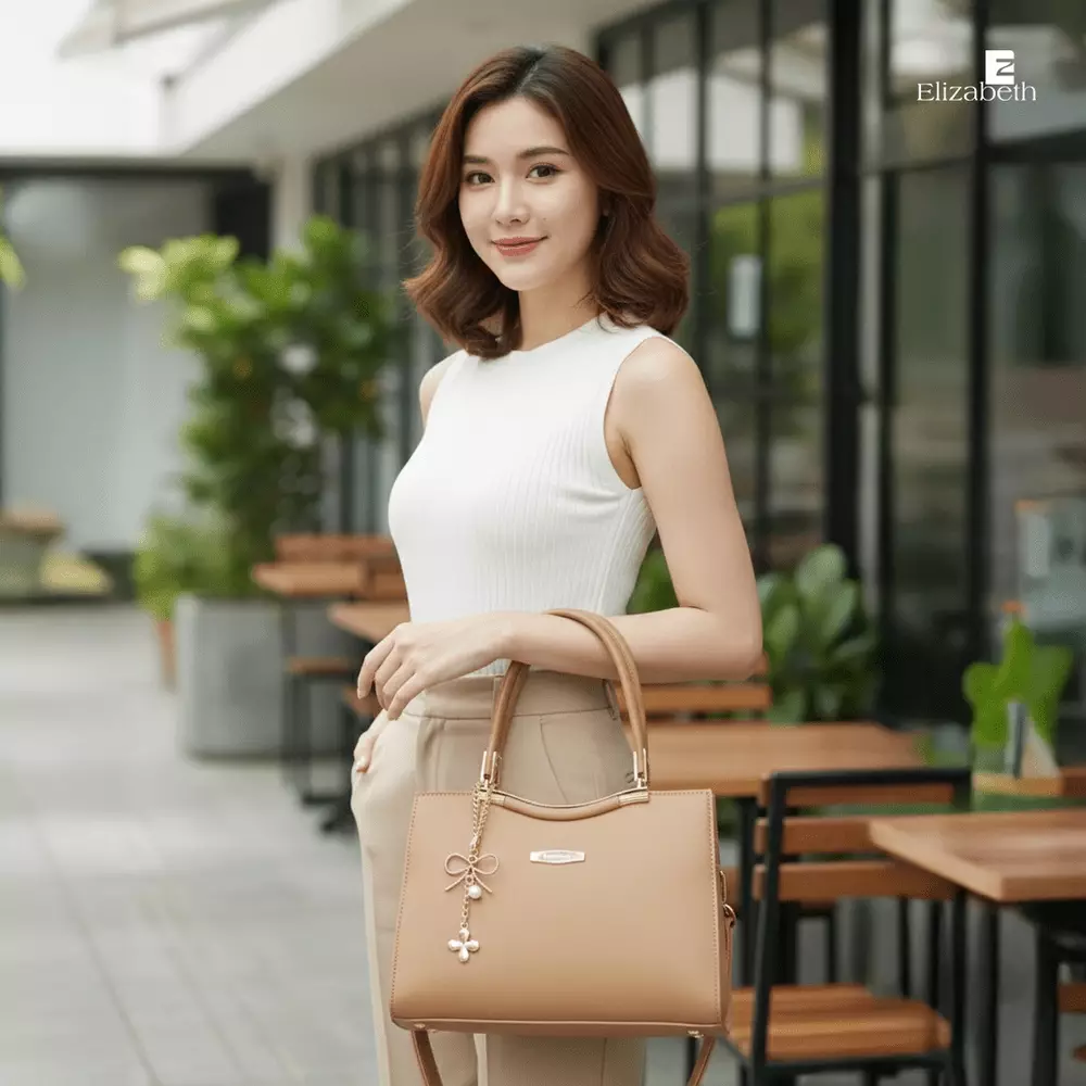 Tas Elizabeth Handbag 0055-6379 Khaki