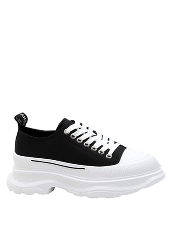 Twenty Eight Shoes black VANSA Hidden Heel Platform Sneakers VSW-T9026 2AEE7SHE43C5E7GS_1