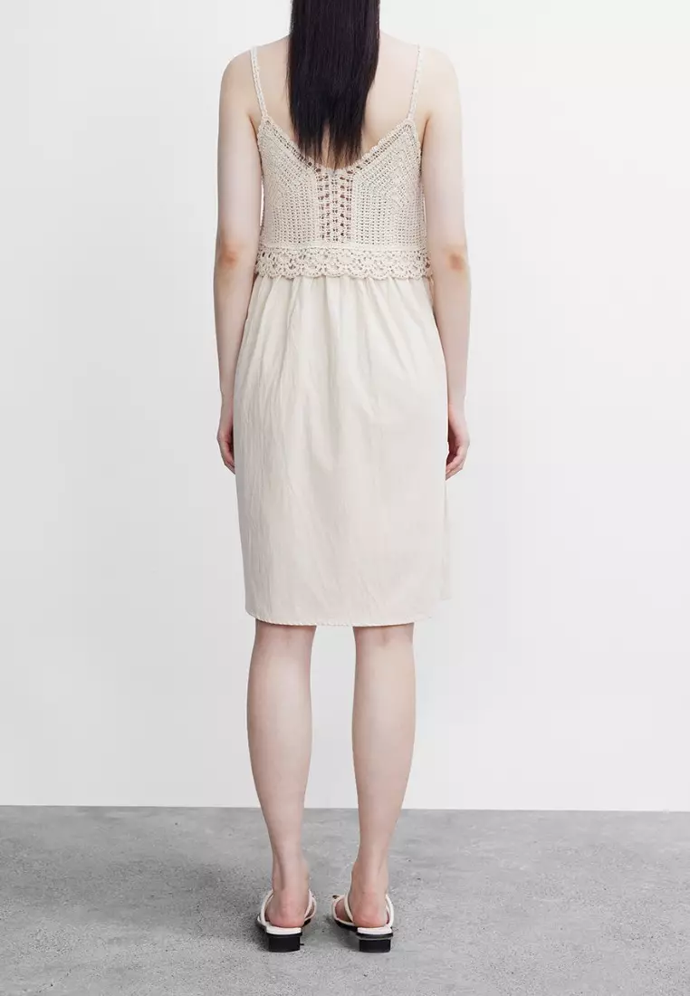 Spliced Knitted Cami Dress