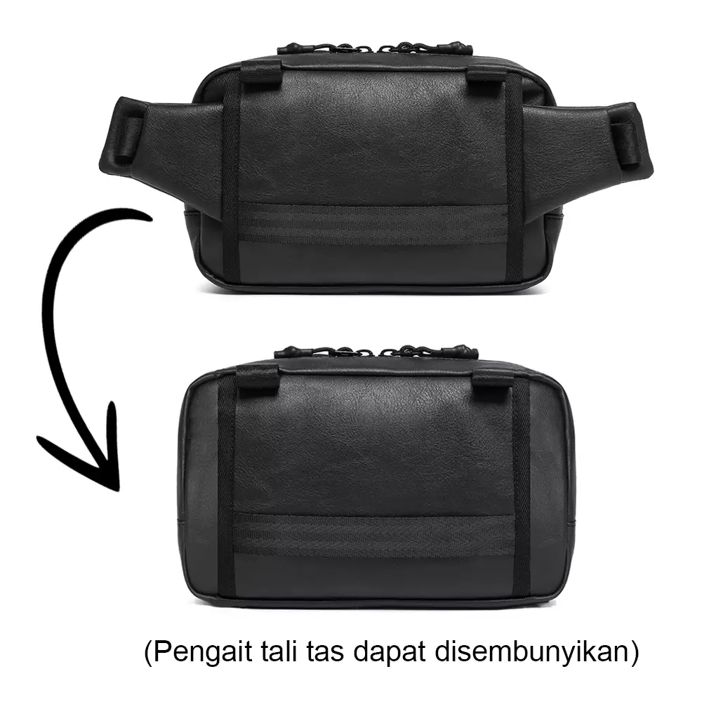 Navy Club Handbag Pria Fultron - Clutch Bag - Waistbag Pria - Pouch Tas Selempang - Tas Tangan Pria